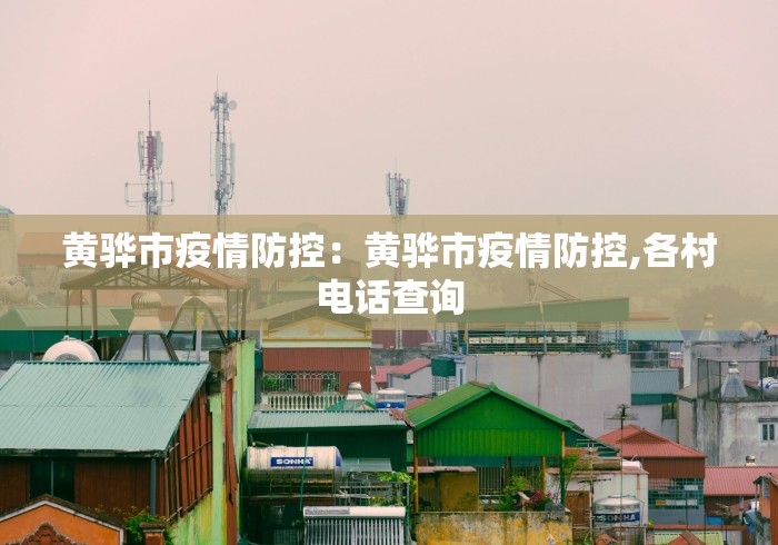 黄骅市疫情防控：黄骅市疫情防控,各村电话查询