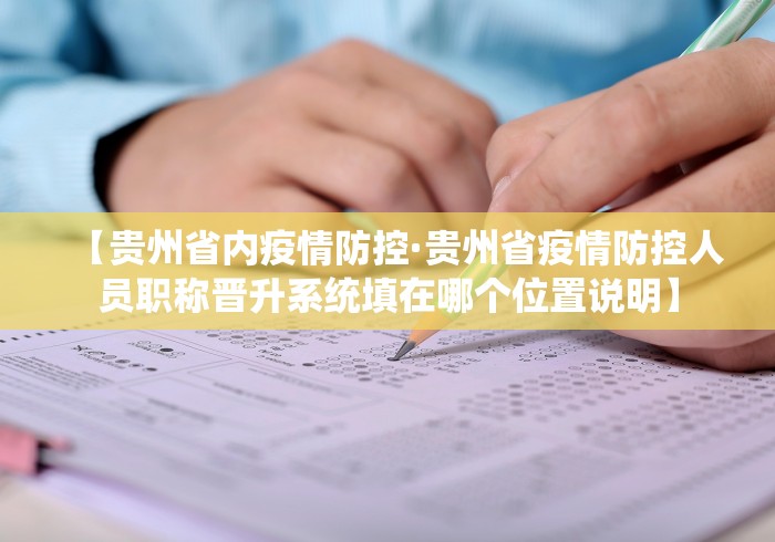 【贵州省内疫情防控·贵州省疫情防控人员职称晋升系统填在哪个位置说明】