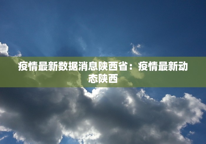 疫情最新数据消息陕西省：疫情最新动态陕西