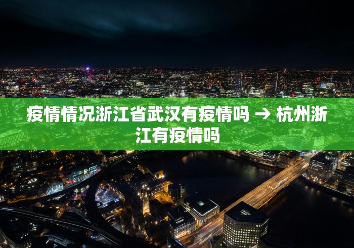 疫情情况浙江省武汉有疫情吗 → 杭州浙江有疫情吗