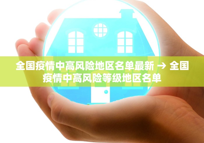 全国疫情中高风险地区名单最新 → 全国疫情中高风险等级地区名单