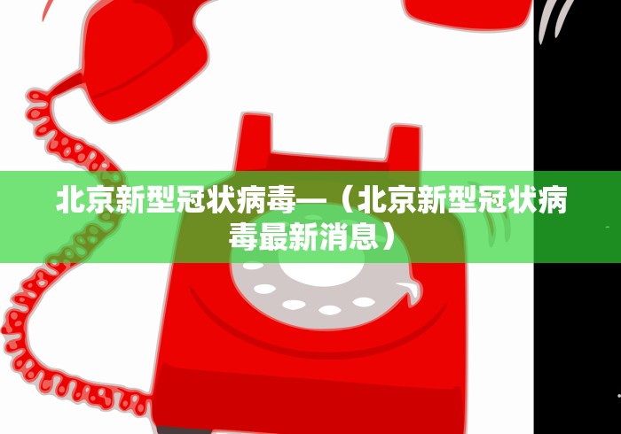北京新型冠状病毒—（北京新型冠状病毒最新消息）
