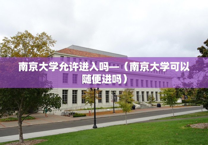 南京大学允许进入吗—（南京大学可以随便进吗）