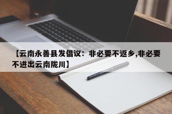 【云南永善县发倡议:非必要不返乡,非必要不进出云南陇川】